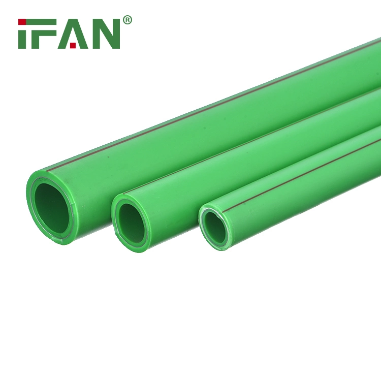 Ifan Customized 20-63mm PPR PVC Pex tubulação HDPE Material Tubo Pprc Pn25 Plástico de alumínio tubo PPR