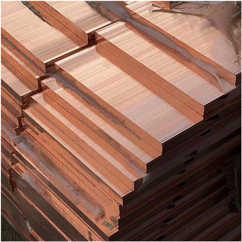 High-End Copper Products Copper Cathode 99.99% Factory Supply 99.97% 99.99% Industry Electrolytic Red Copper Sheet Plate