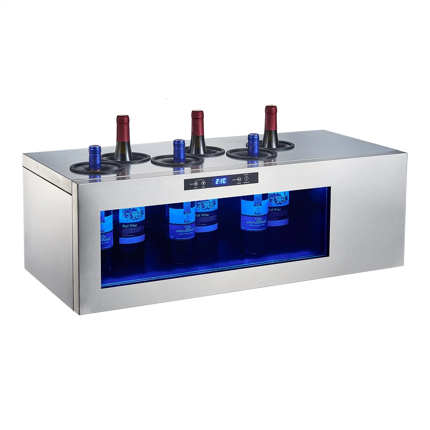 Wholesale/Supplier Portable Temperature Controlled 6 Bottles Counter Top Wine Cooler