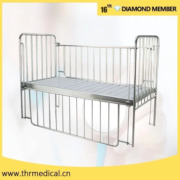 Hospital Cheap Stainless-Steel Flat Children Medical Bed Price (THR-CB12)