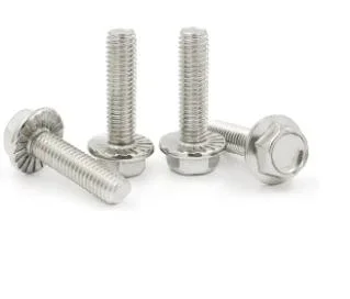 Stainless Steel DIN6921 Fastener Hex Flange Head Bolt Flange Bolt Full Thread