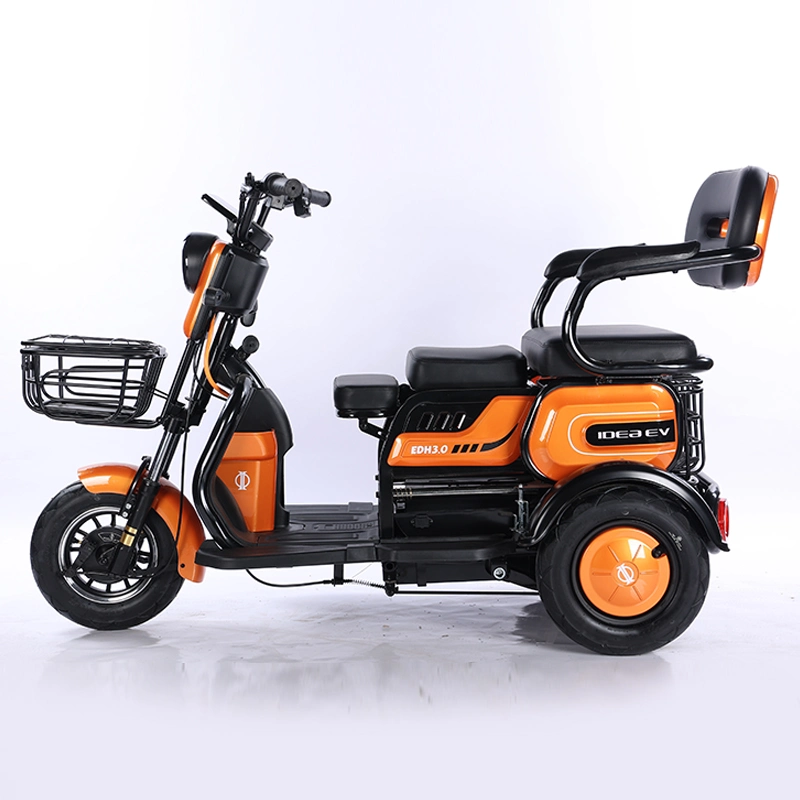 Venda a quente triciclo eléctrico 500W 3 não roda por passageiro adulto