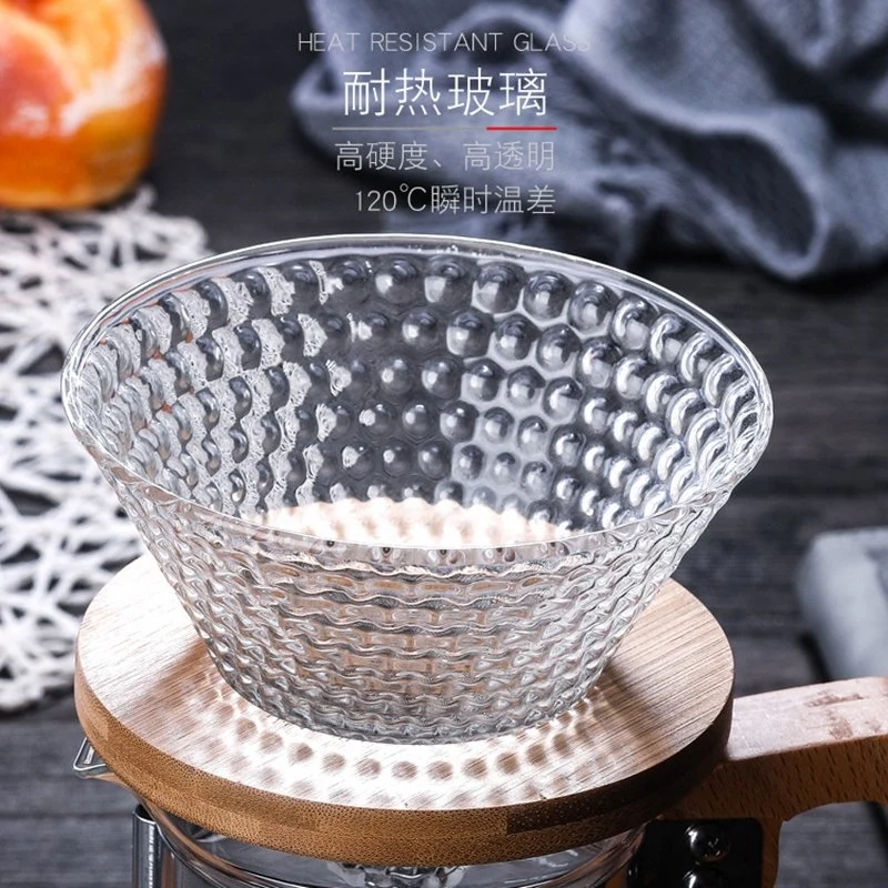 Ecocoffee Coffee Dripper Coffee Maker V60 Glass Coffee Filter Cup Gv11