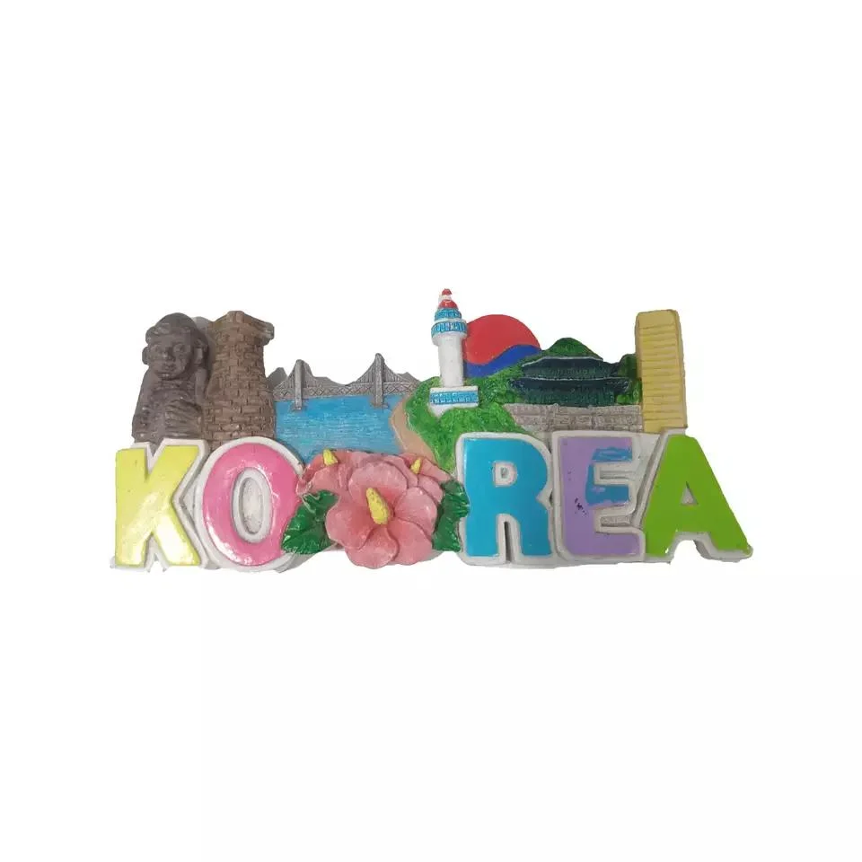 Customized Resin Craft Gifts Creative Korean Scenery Seoul Tourist Souvenirs Fridge Magnet