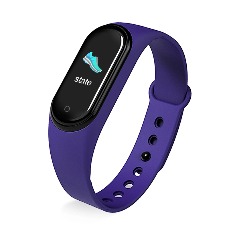 2021 m4 de Pulsera Smart Smartphone resistente al agua Msg Monitor de Frecuencia Cardíaca de notificación de la mujer Smartwatch Relojes pulsera