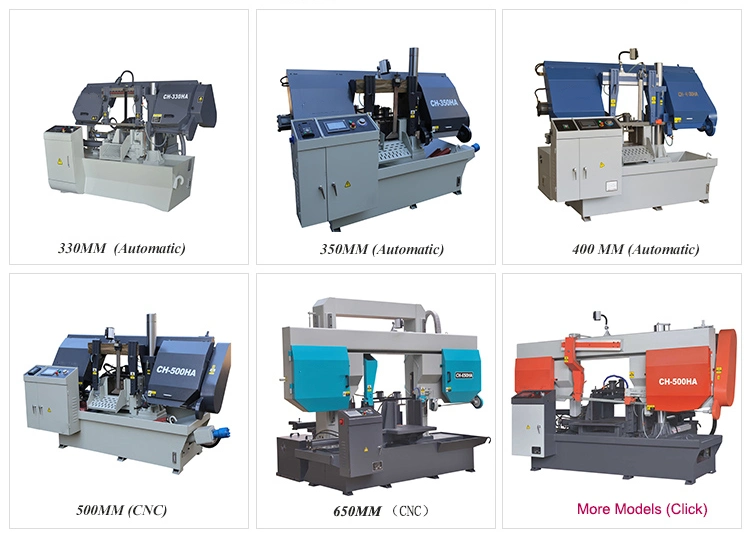 Horizontal Vertical Industrial Free 5 Pieces Saw Blade CE Approved Metal Band Saw Nc CNC Automatic Band Sawing Cutting Machine