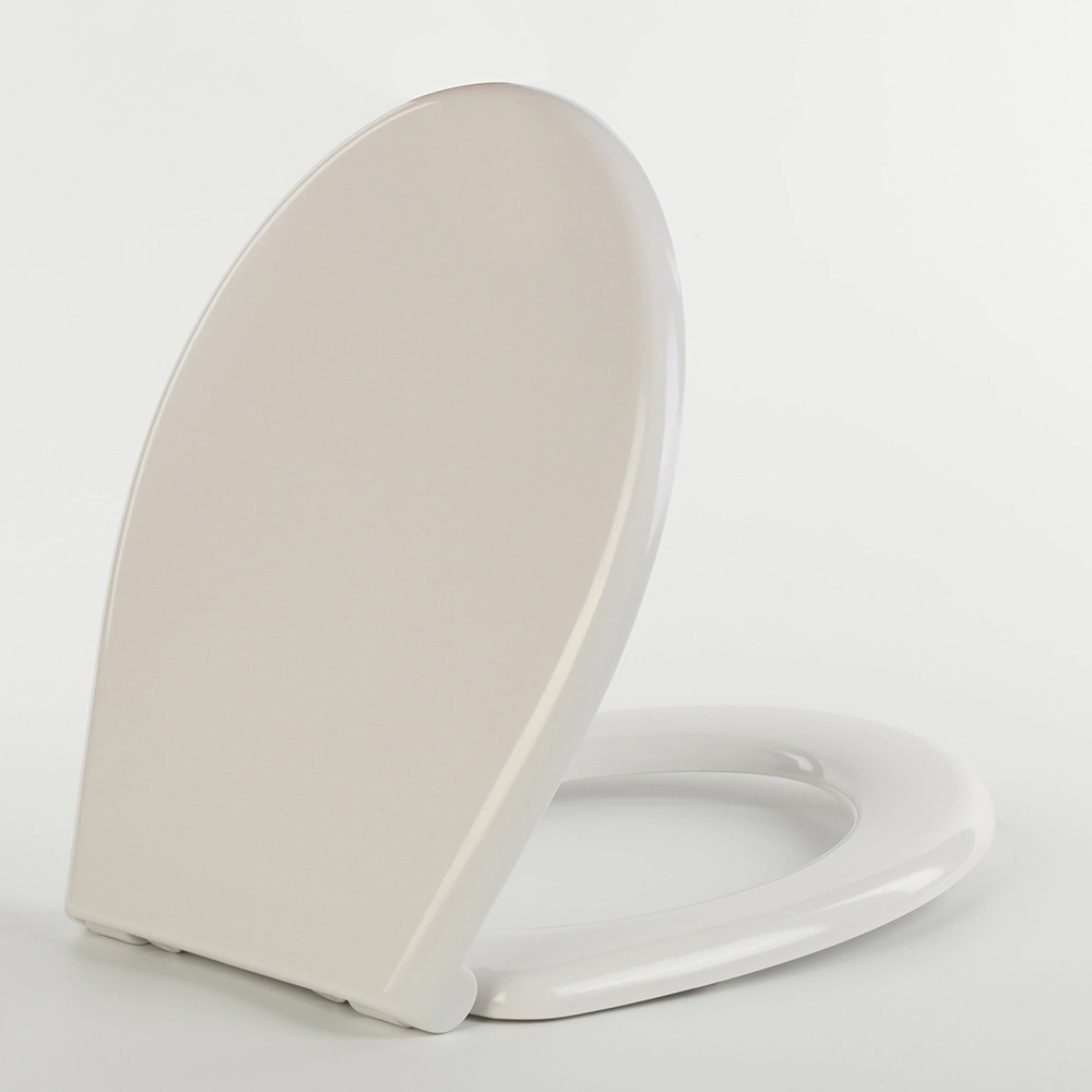 Round Toilet Seat, with, Quiet-Close Seat, UF, White