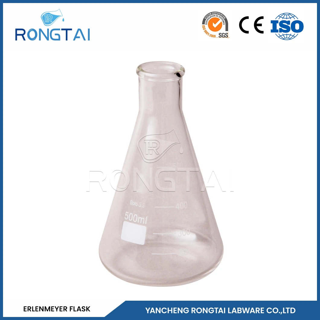 Rongtai Pyrex Erlenmeyer Flask Suppliers Erlenmeyer 200 Ml China Narrow Neck Conical Beaker