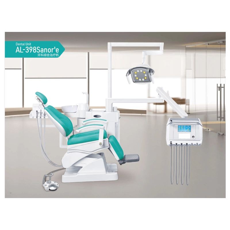 High quality/High cost performance  China Anle Al-398 Sanor&prime;e Standard Complete Dental Chair Unit Price