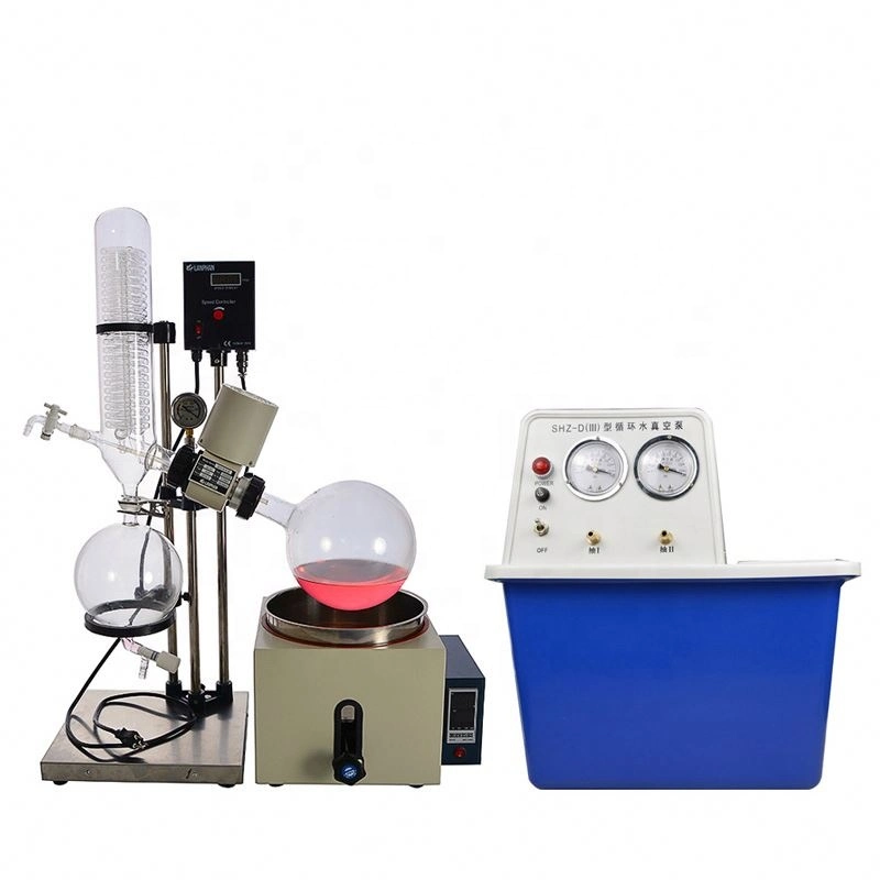 Vacuum Rotavapor Rotavap Used Vertical Glassware Distillation Winterization with Circulating Pump Rotary Evaporator Evaporators