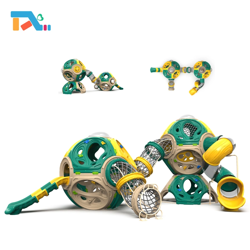 Molecular Climbing Series Outdoor Plastic Climbing Slide Playground Set