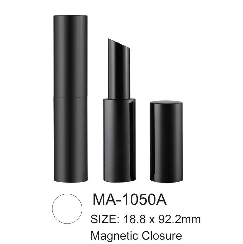 Classic Magnetic Closure Round Aluminium Lipstick Tube