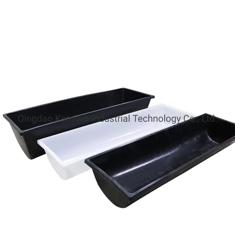 Animal Farm Feeding Accessories Plastic Horse Stable Feed Trough for Cow Cattle Sheep Goat