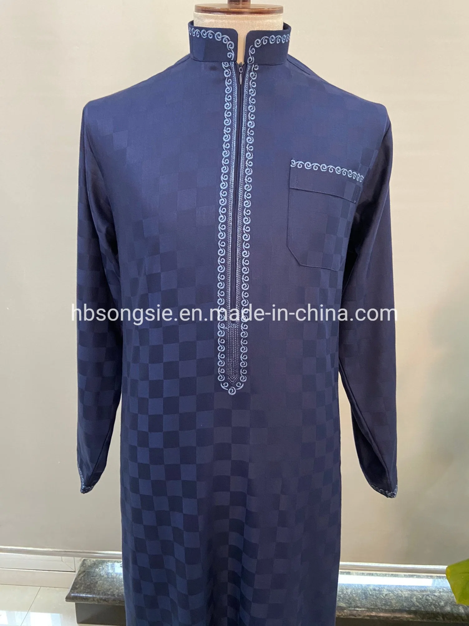 Traditional Tr Fabric Muslim Dress for Men Men's Abaya