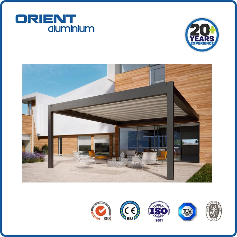 Orient Aluminium Luxury Louvered Pergola Aluminium Outdoor Garden Metal Gazebo