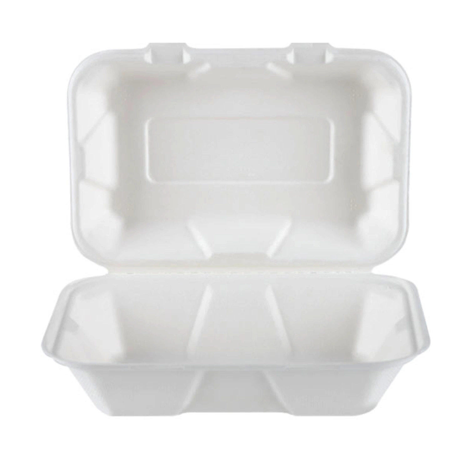 Compostable Biodegradable Sugarcane Disposable Paper Bagasse Burger Hamburger Box