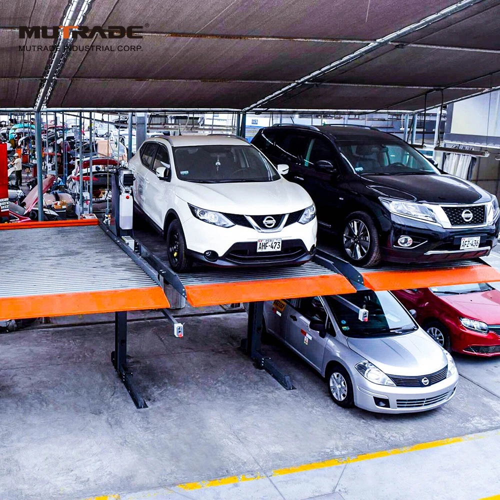 Coche apilador mecánico hidráulico del sistema de estacionamiento 2 Postes Ascensor Aparcamiento