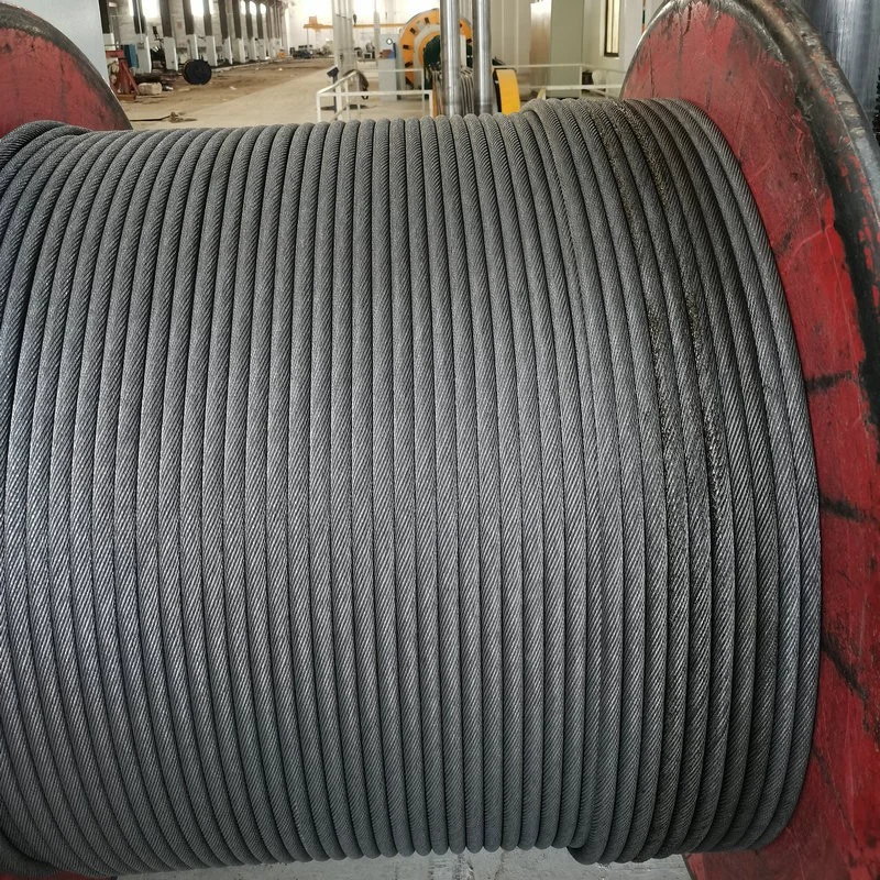 6*19W+FC Ungalvanized&amp;Cable Metálico de acero galvanizado