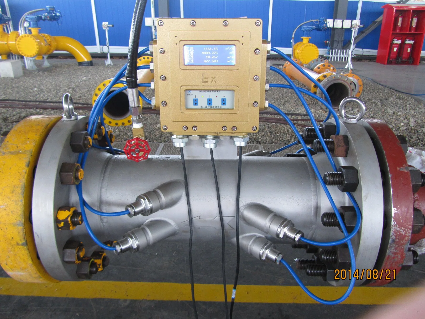 Lynsb Ultrasonic Gas Flowmeter with Atex & IEC Ex-Certificates