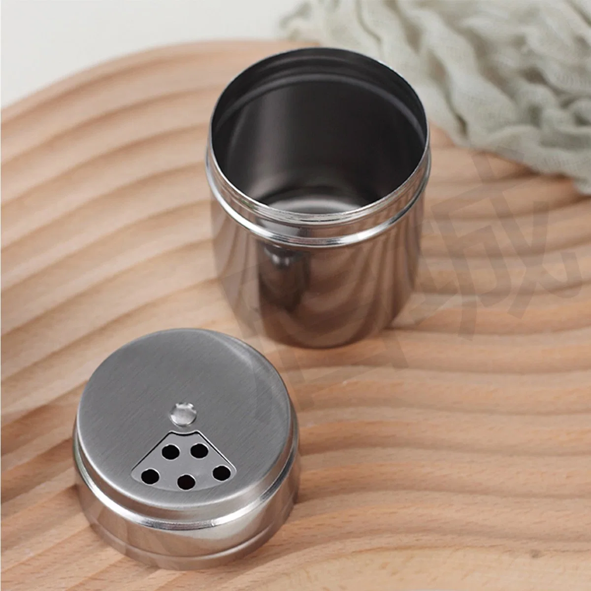 Stainless Steel Salt and Pepper Shaker Set for Kitchen & BBQ