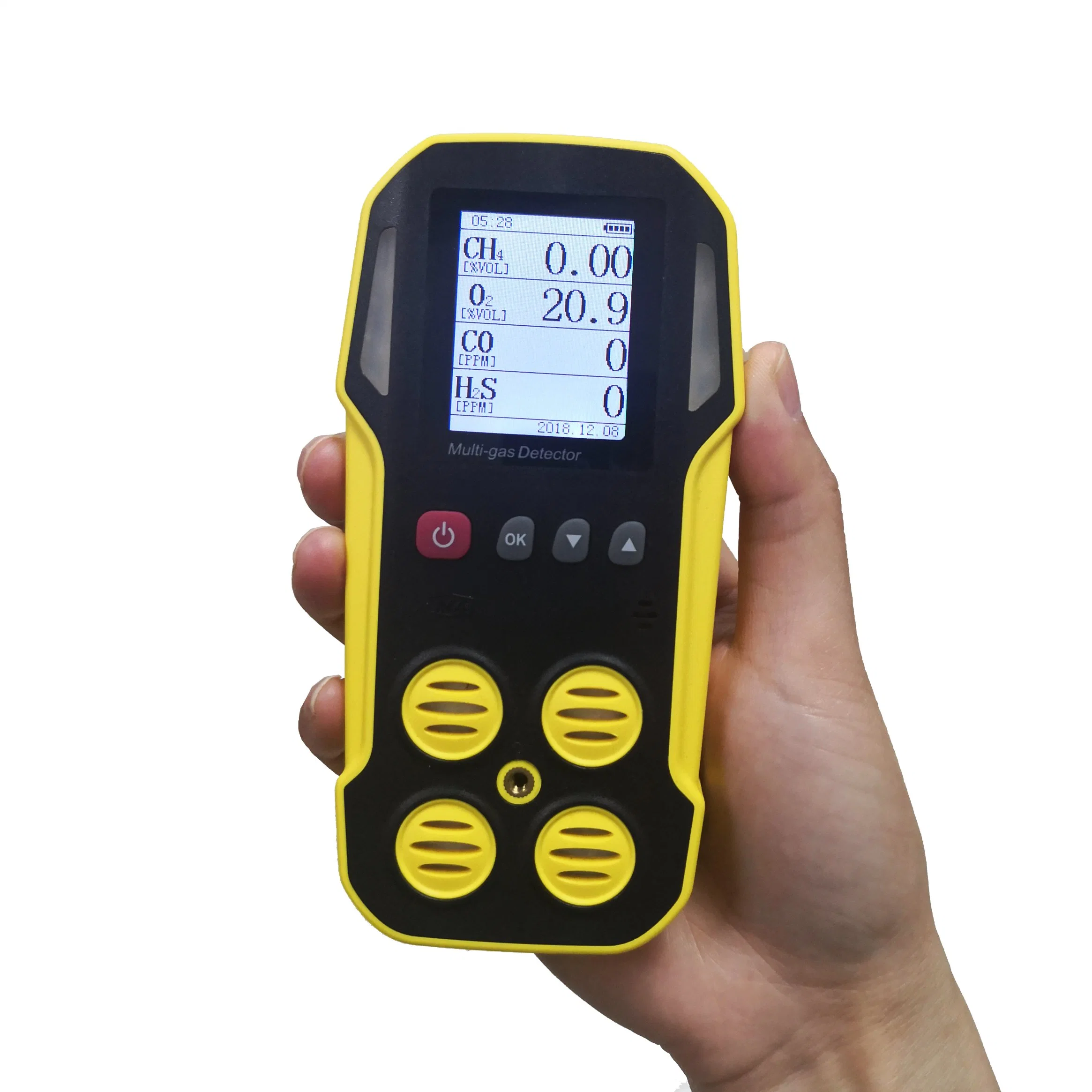 SA203 CD4-PRO Gas Detector Monitor Handheld Device CH4/Combustibles Co H2s and Oxygen