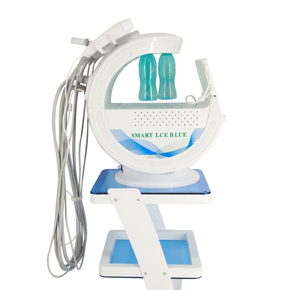 7 en 1 SPA máquina de peel Microdermabrasion hidrógeno Oxy Jet Aqua Peel Diamond Microdermabrasion dispositivo Hidrofacial Smart Ice Blue Machine