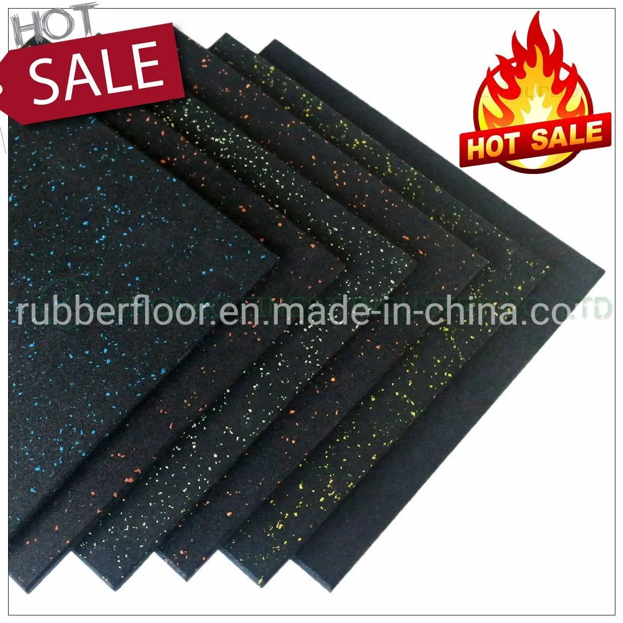 15mm Thick Rubber Gym Floor Mat, Commercial Rubber Floor Mat, Premium Rubber Gym Mat Flooring, Home Fitness Rubber Flooring for Crossfit