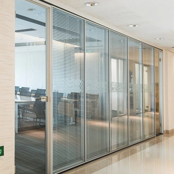 Office Partition/Aluminium Partition with Build-in Blind