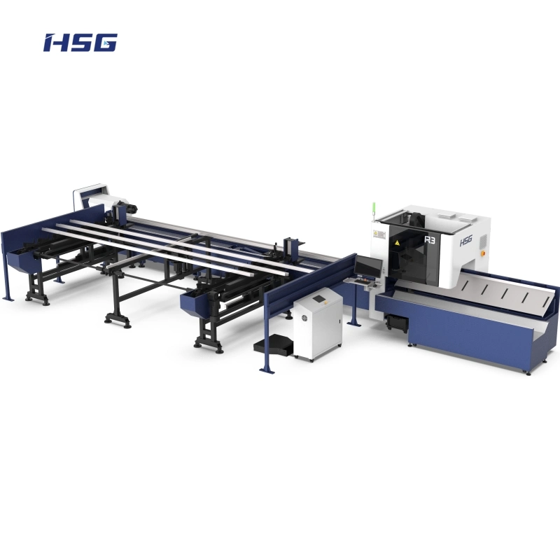 3000W CNC Fiber Laser Cutting Machine for 20/50/100/200mm Iron/Steel/Aluminum Tube