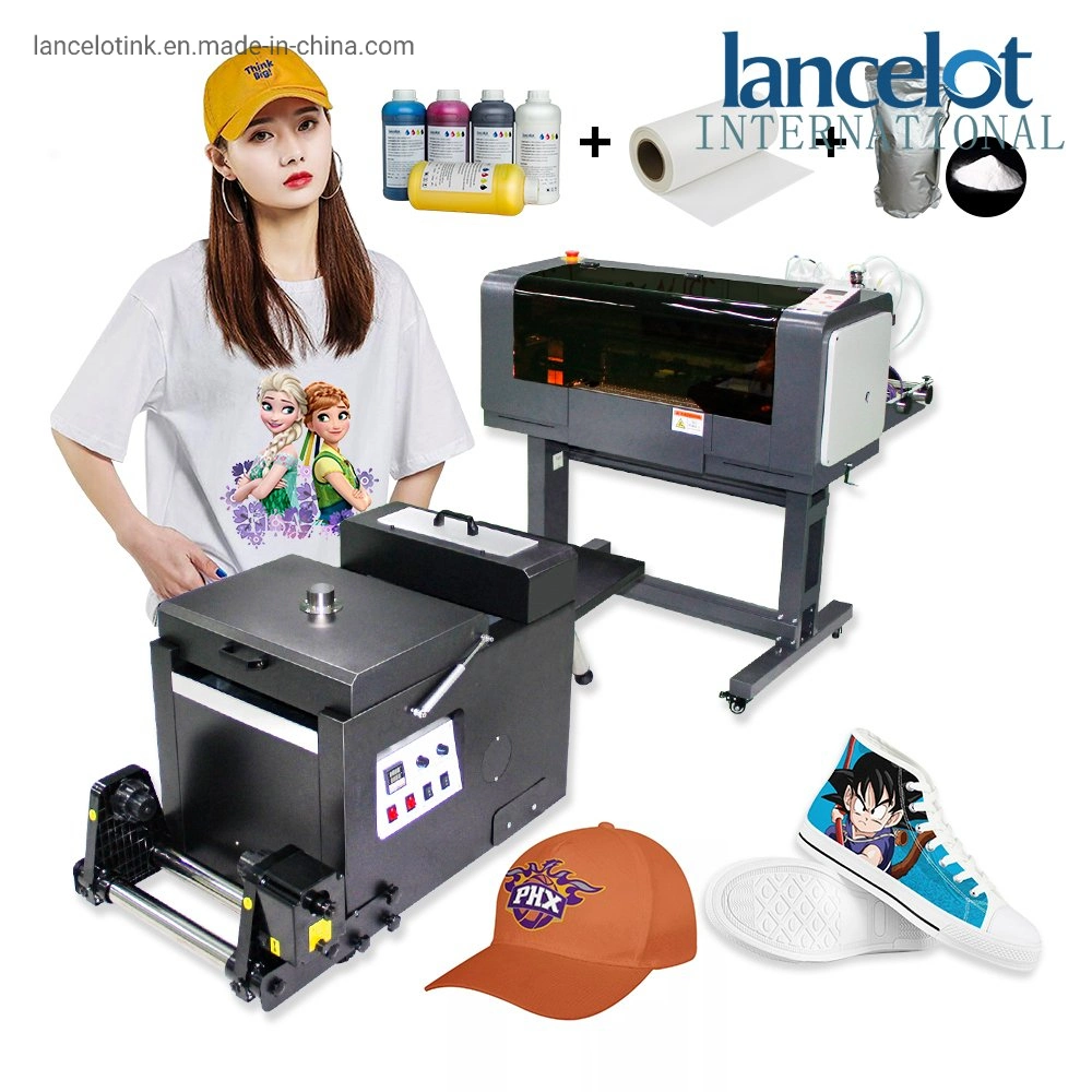 Lancelot Tintenstrahldrucker Tshirt A3 Größe 2 Kopf XP600 I1600 i3200 DTF-Drucker für kleine Unternehmen