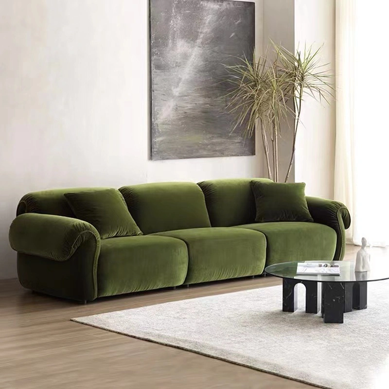 Manufacture Wholesale Home Furniture Modern Minimalist I Shape Sofa Italian Design Contemporary Sectional Sofa Furniture