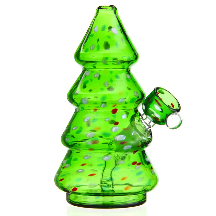 Lit Holiday Tree Glass Smoking Pipe Rig de aceite tubería de humo China Mayorista/Proveedors de los encendedores Hookah