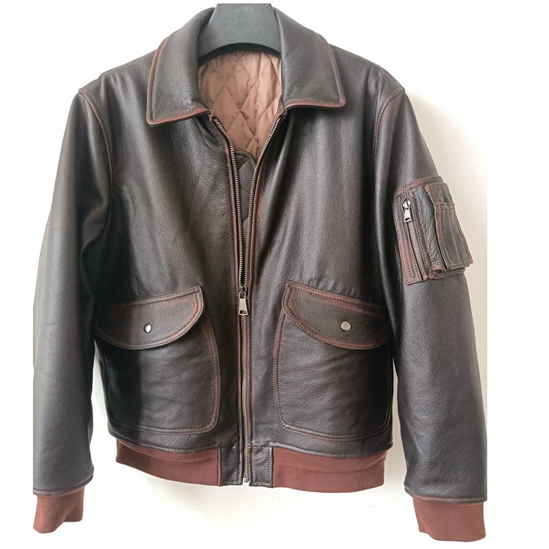 Real Leather Bomber Customerize Faux Suede Short Blazer Jackets