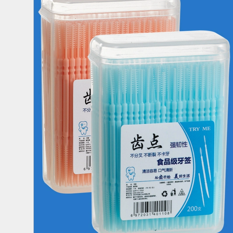 Wholesale/Supplier Custom Box Plastic Toothpicks Disposable Fruit Toothpicks