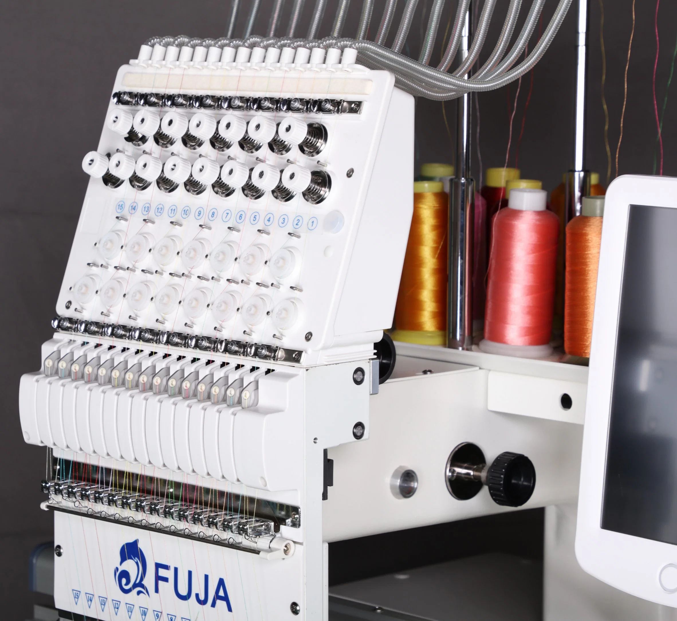 Fuja Computerized Baseball Hat Embroidery Machine for Flat Garments