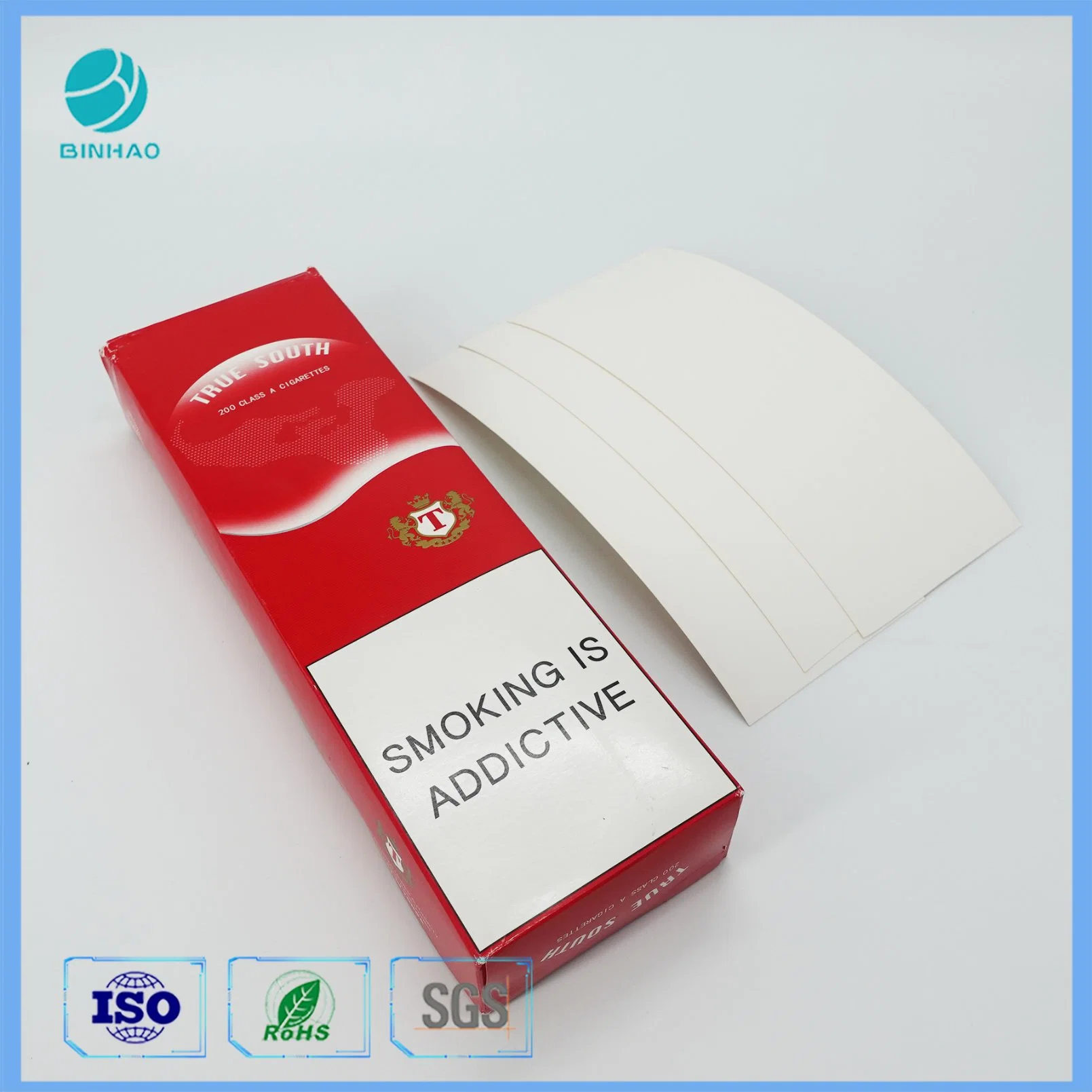 Eco - Friendly Customized Cigarette Cardboard Boxes / Tobacco Hologram Packet