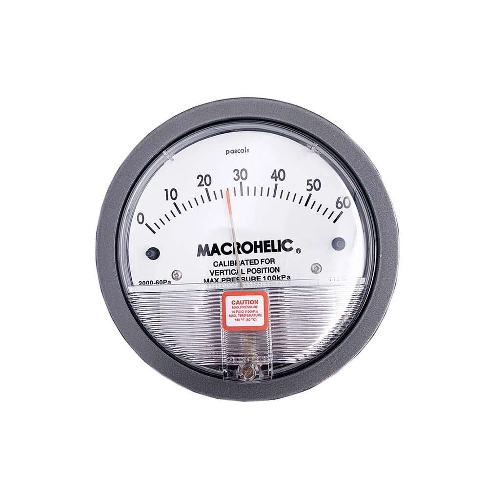 Lleno de líquido Dial de 100mm 304 acero inoxidable 316 Magnehelic Manómetro diferencial