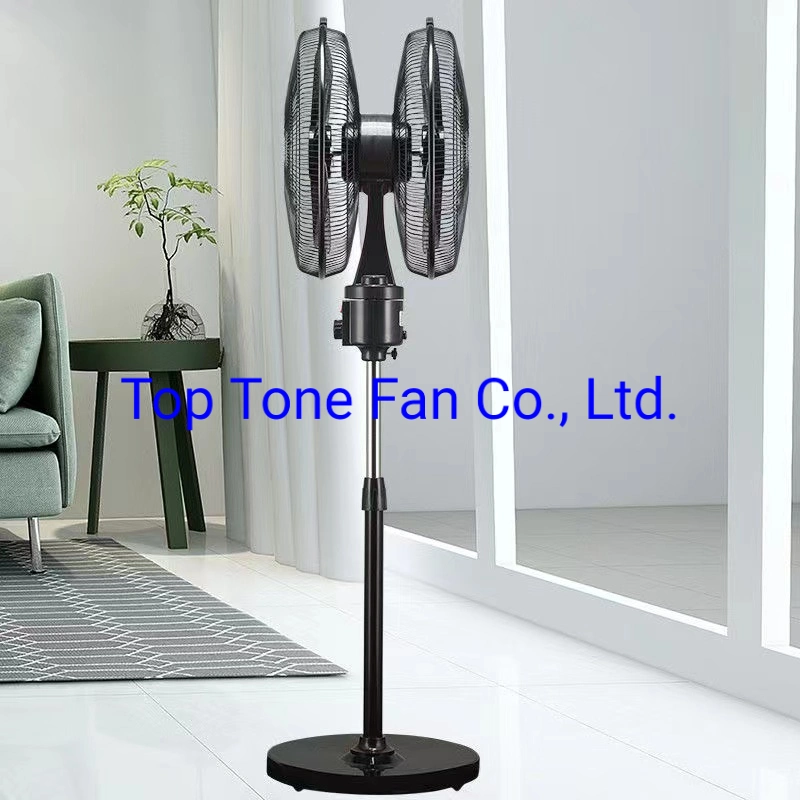 Dual Heads Stand Fan with 360 Degree Oscillation Electrical Fan Exhaust Fan, Rechargeable Fan, Household Mist Fan, Handheld Fan, Air Circulator Fan.