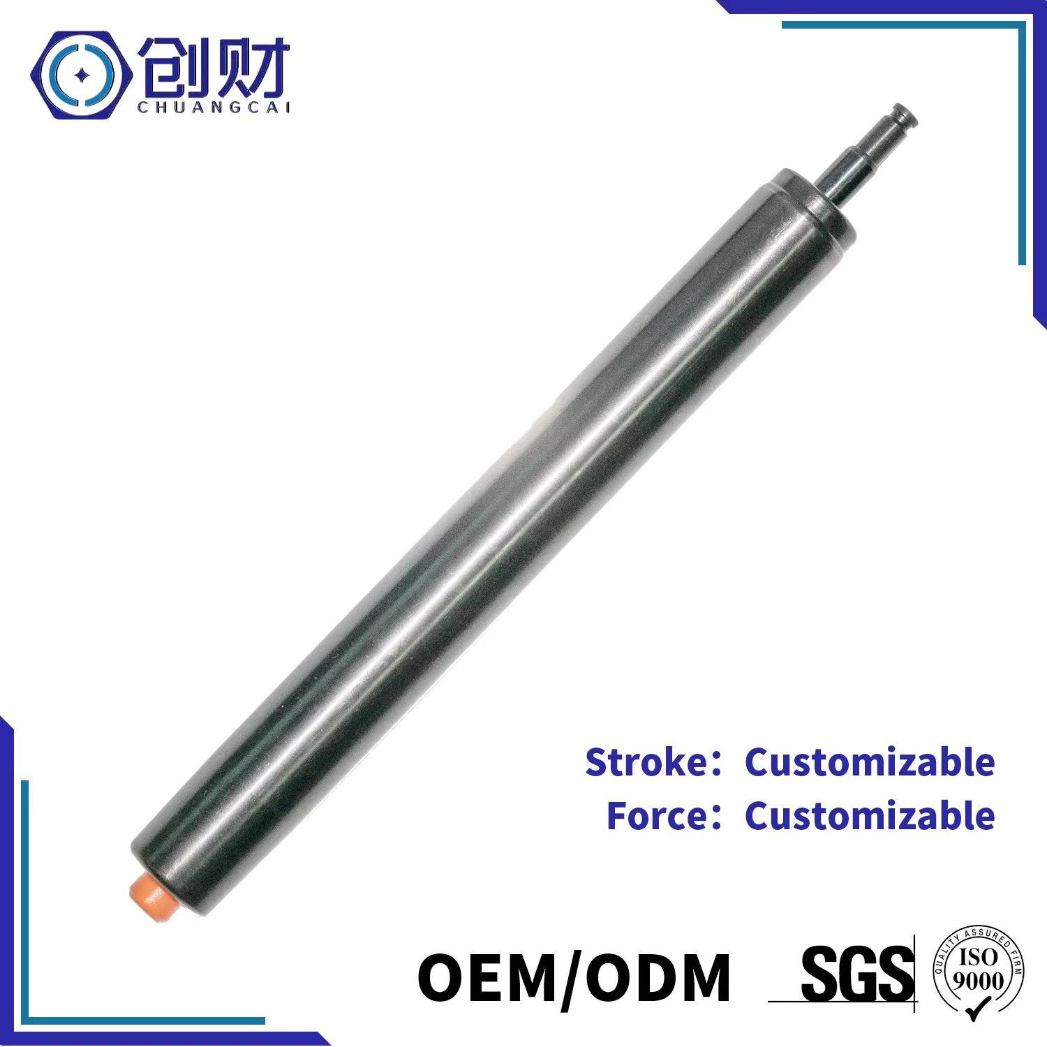 Controllable Precision Heavy Load Nitrogen Gas Spring for Cabinet