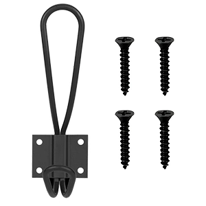 4.0 Wire Black Metal Hook