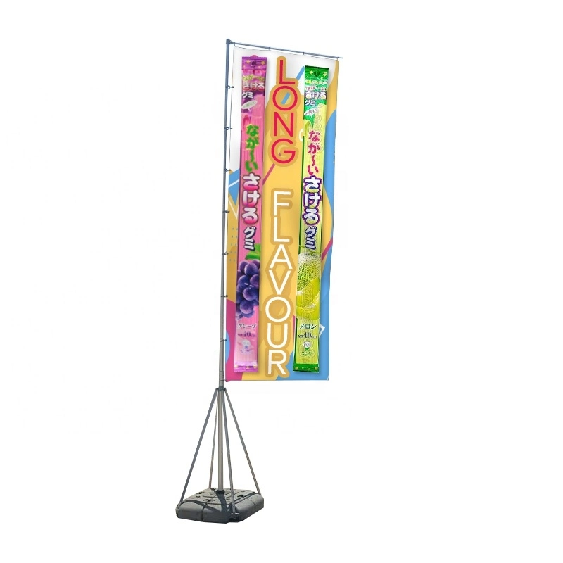 Großhandel/Lieferant Polyester Strand Flagge Custom Rechteck Teleskopische Pole Wasser Injektion Basiskennzeichen Für Affusion