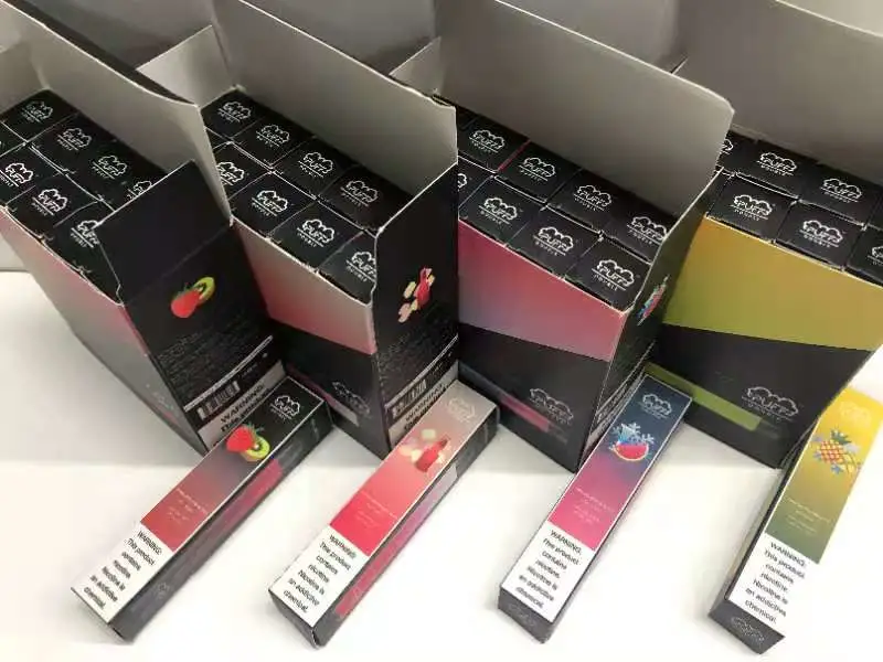 Vaporizador descartáveis Puff duplo de cigarros electrónicos por grosso de produtos de plástico