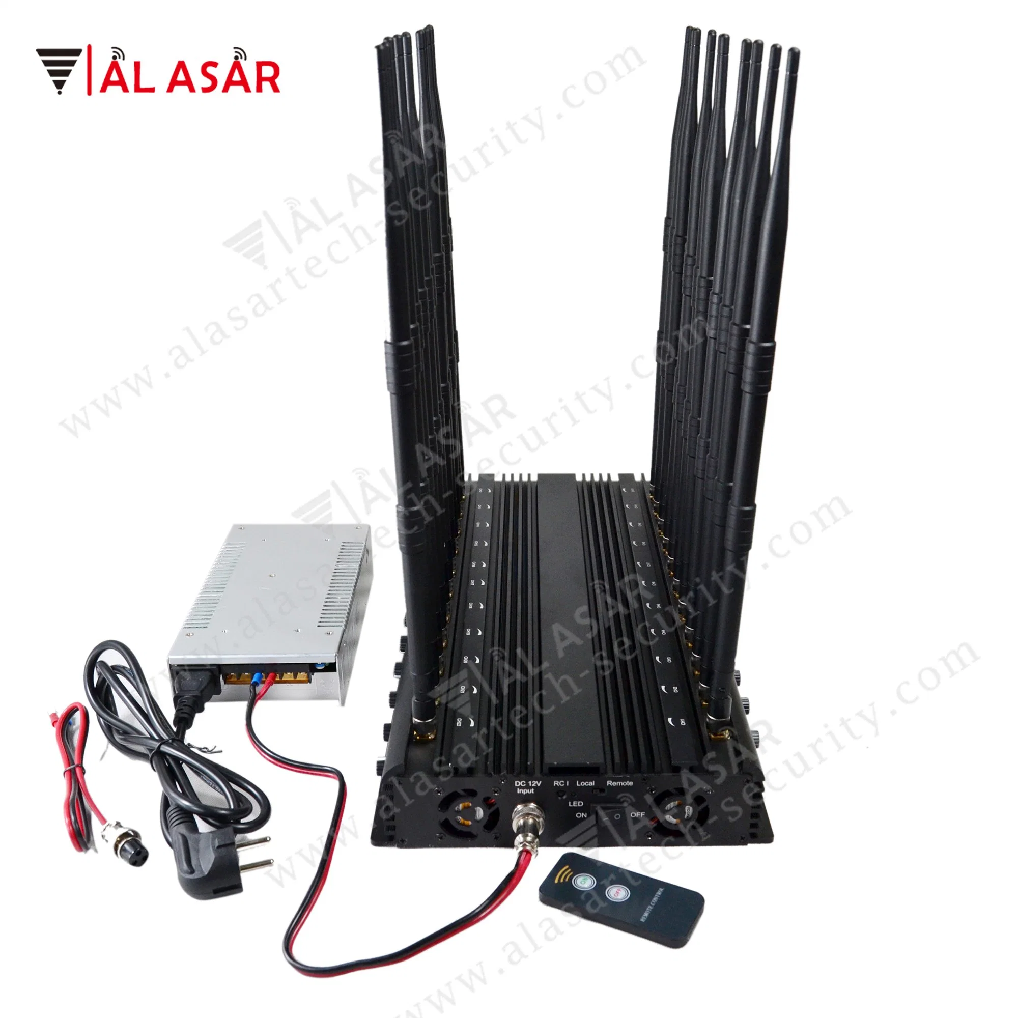 Worldwide 22 Antennas Wireless Signal Jammer for Full Bands 5glte 2g 3G 4G Wi-Fi GPS Lojack