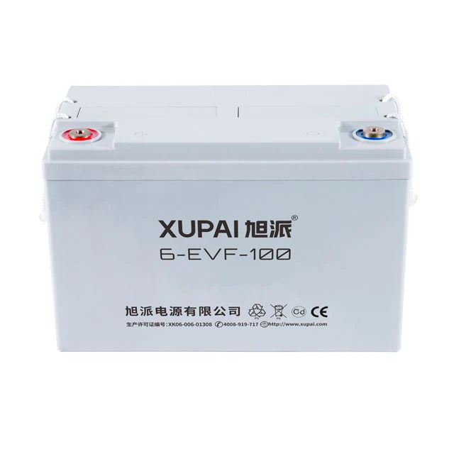 Bateria recarregável para automóvel de estrada elétrica Xupai 6-EVF-100 3 horas de ácido de chumbo Bateria