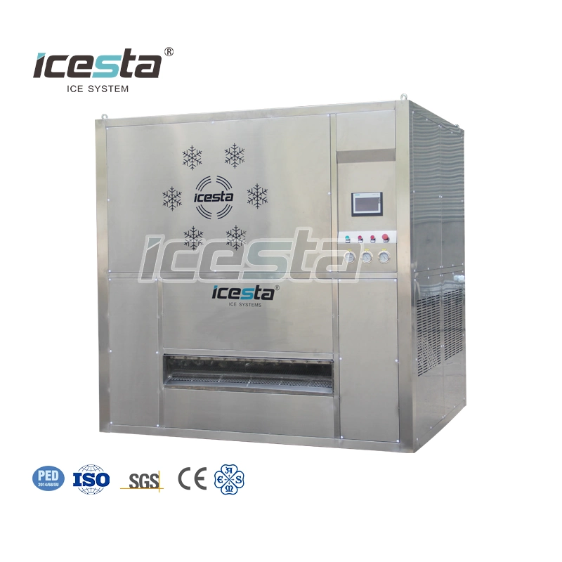 Icesta Customized Automatische Energieeinsparung hohe Produktivität lange Lebensdauer 1ton Platte Eismaschine