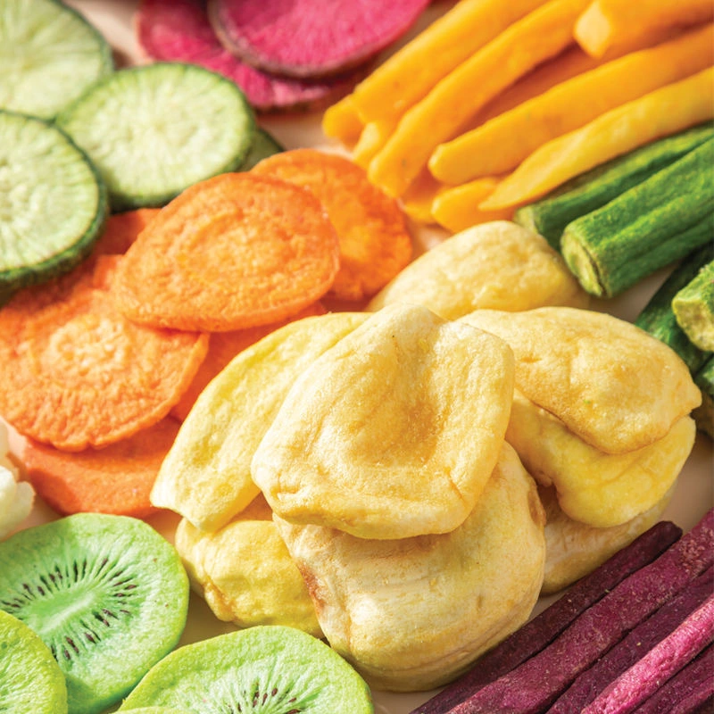 Buena calidad de los chips de verduras y frutas secas Vf aperitivos Vf Chips de verduras y frutas