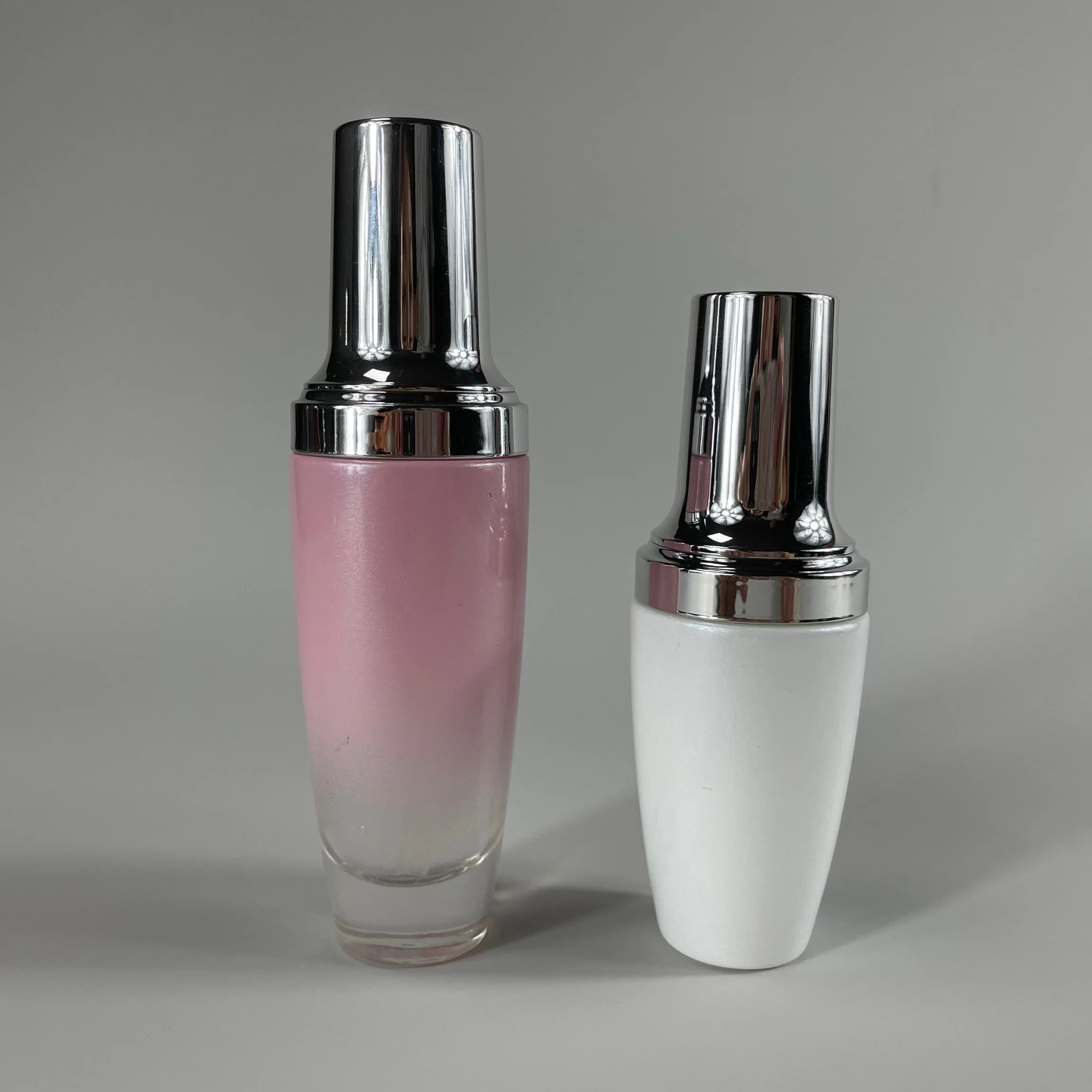 Custom Empty Toner Lotion Cream Cosmetic Glass Bottle Set