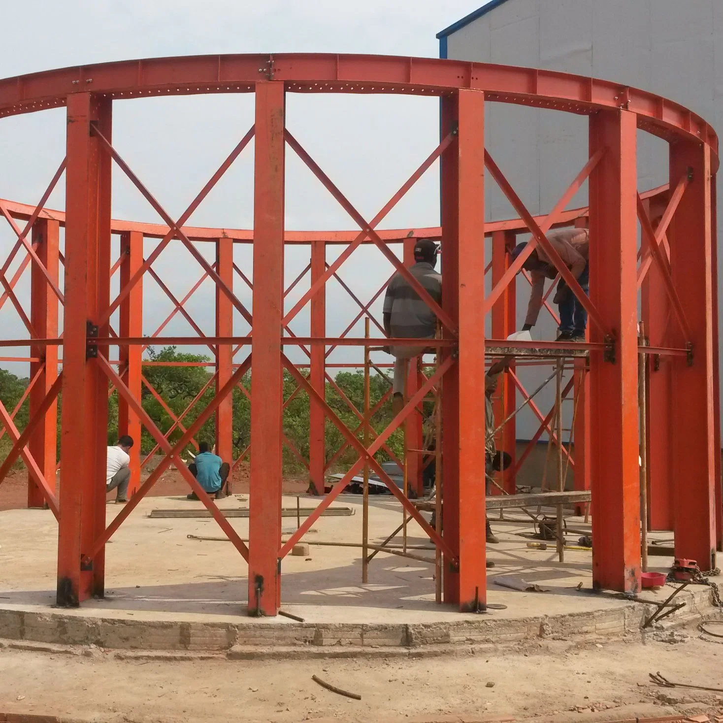 Grain Silo Wheat Maize Silo Bin Galvanized Steel Silos with Ce