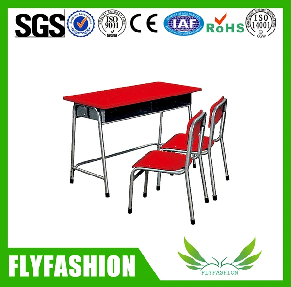Высокое качество школьной мебели двойной письменный стол и стул для продажи (SF-32C)