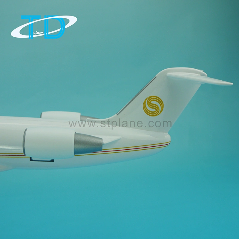 Crj-200 Modelo Jet comercial de resina de 34cm.